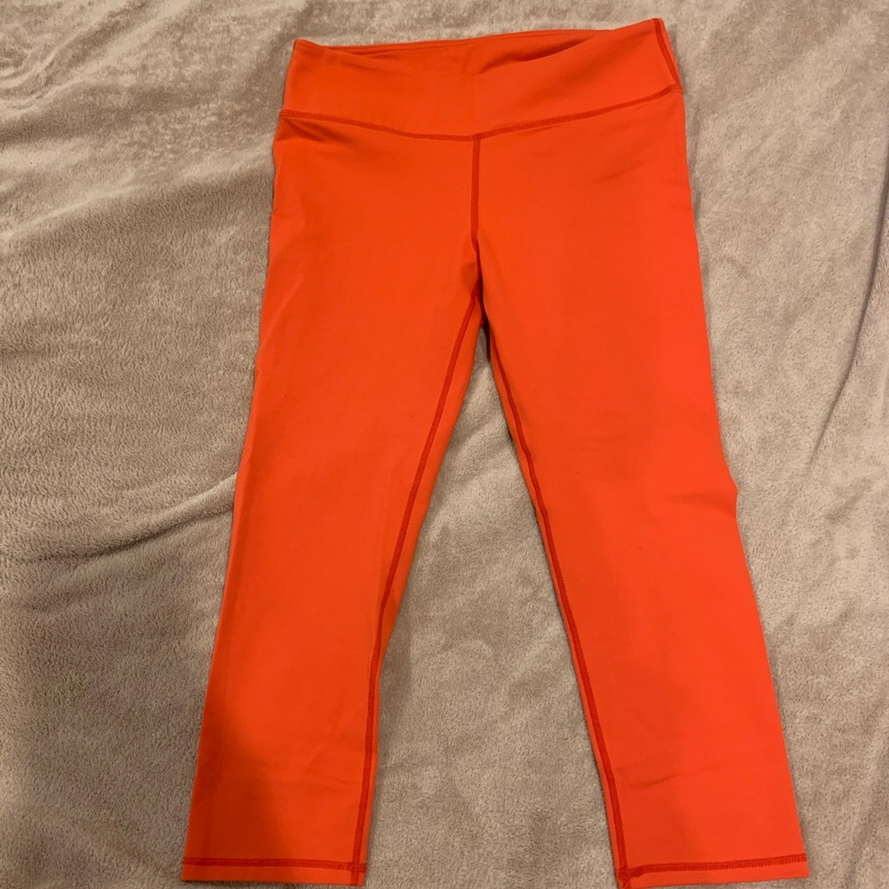 Fabletics orange capri leggings